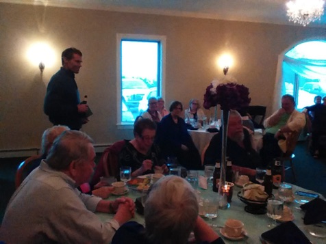 2015 Spring Dinner at Ryan's Lookout with Eric Anderson, local historian for the Town of Henderson.